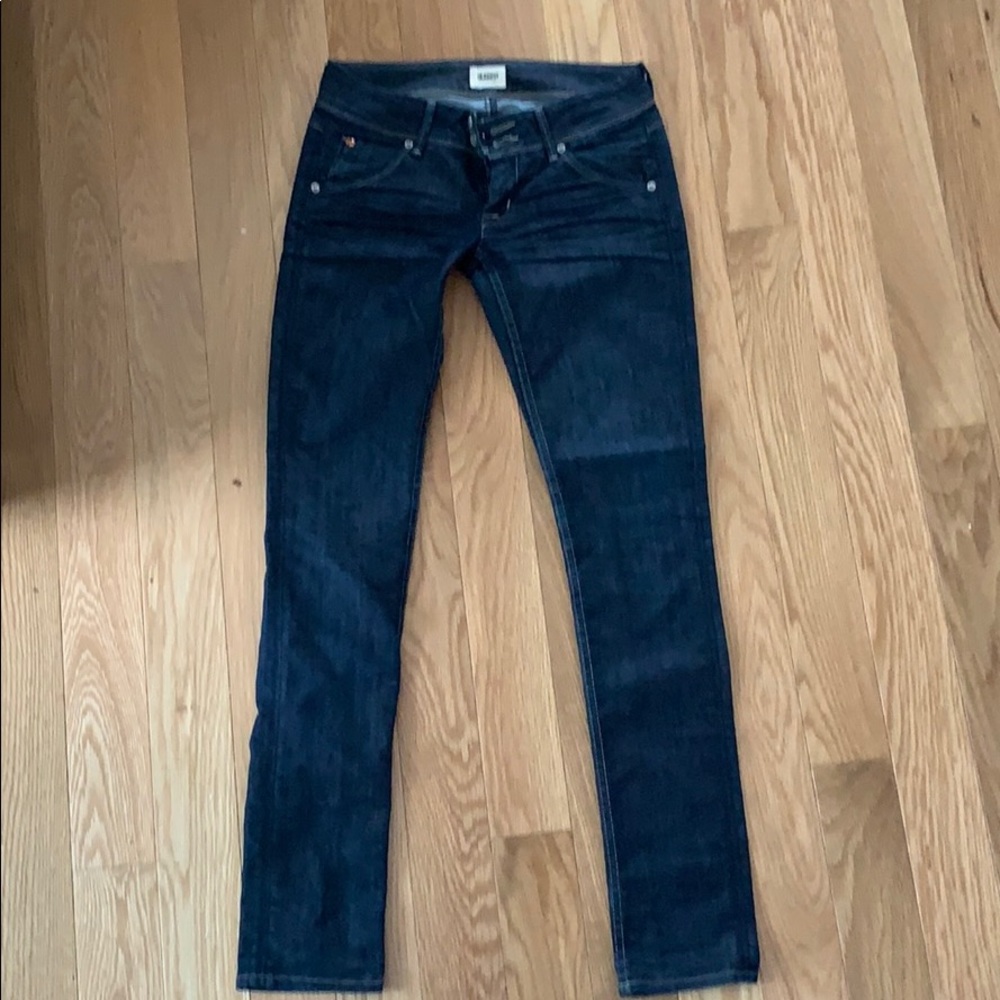 Hudson Jeans 25 straight leg dark wash